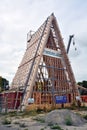 Cardboard Cathedral Takes Shape In Christchurch, New Zealand