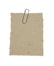 Cardboard with Clip Royalty Free Stock Photo