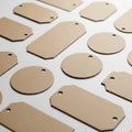 Cardboard has a natural brown color and a textured surface, typical of recyc Royalty Free Stock Photo