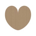 Cardboard heart.