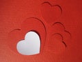 Cardboard hearts design