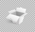 Cardboard Icon Mockup of Carton Box 3D Isometric