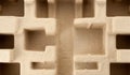 Cardboard labyrinth. Royalty Free Stock Photo