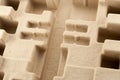 Cardboard labyrinth. Royalty Free Stock Photo
