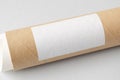 Cardboard mailing, shipping tube mockup