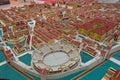 Cardboard model of a roman city