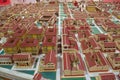 Cardboard model of a roman city