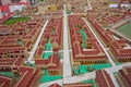 Cardboard model of a roman city