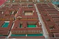 Cardboard model of a roman city