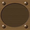 Cardboard Oval Frame Royalty Free Stock Photo