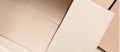 Cardboard package boxes open. Brown carton box abstract background