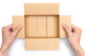 Cardboard packaging box Royalty Free Stock Photo