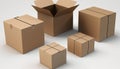 Cardboard packaging boxes Royalty Free Stock Photo