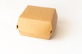 cardboard packaging, burger box, cake bento on a white background Royalty Free Stock Photo