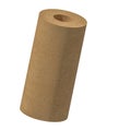 cardboard roll isolated on white Royalty Free Stock Photo