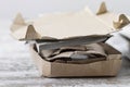 Cardboard scraps Royalty Free Stock Photo