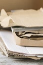 Cardboard scraps Royalty Free Stock Photo