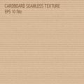 Cardboard seamless pattern - endless background with brown carton