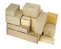 Cardboard small boxes of industrial design