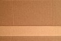 Cardboard Texture with Horizontal Fold Royalty Free Stock Photo