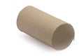 Cardboard toilet paper empty isolated Royalty Free Stock Photo