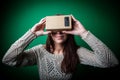 Cardboard virtual reality