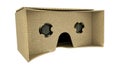 Cardboard virtual reality glasses isolated on white. 3D render