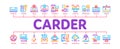 Carder Hacker Minimal Infographic Banner Vector