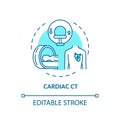 Cardiac CT concept icon