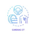 Cardiac CT concept icon