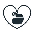 Cardiac pacemaker icon