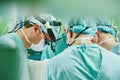 Cardio surgery operating room. male cardiac surgeon in hospital Royalty Free Stock Photo