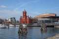 Cardiff Bay cityscape Cardiff Wales Royalty Free Stock Photo