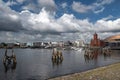 Cardiff Bay With Ferris Wheel, Millenium Centre And Pierhead Building In The City Of Cardiff In Wales, United Kingdom Royalty Free Stock Photo