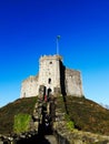 Cardiff castle, inside of the castle historical site