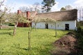 CARDIFF/UK - APRIL 19 : Kennixton Farmhouse at St Fagans National History Museum in Cardiff on April 19, 2015 Royalty Free Stock Photo