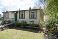 CARDIFF/UK - APRIL 19 : Prefabricated Bungalow at St Fagans National History Museum in Cardiff on April 19, 2015 Royalty Free Stock Photo