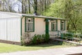 CARDIFF/UK - APRIL 19 : Prefabricated Bungalow at St Fagans National History Museum in Cardiff on April 19, 2015 Royalty Free Stock Photo