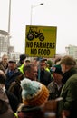 Cardiff, uk - 28th February 2024: Welsh Farmers Protest