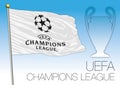 CARDIFF, UNITED KINGDOM, JUNE 2017 - Final match Champions League Cup, UEFA flaf and symbol