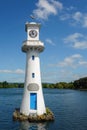 CARDIFF, WALES - JUNE 8 : Lighthouse in Roath Park commemorating