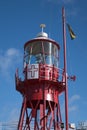 CARDIFF, WALES - MARCH 23 : Partial view of Lightship 2000 tower Royalty Free Stock Photo