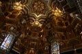 Cardiff, Wales (UK): Cardiff Castle, detail of the Arab Room ceiling