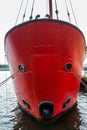 CARDIFF, WALES/UK - NOVEMBER 16 : Partial view of Lightship 2000 in Cardiff Bay Wales on November 16, 2014. Unidentified people. Royalty Free Stock Photo