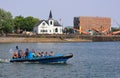 Fast boat ride around Cardiff Bay to a scenic tour of Flat Holm Island,