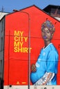 The huge \'My City, My Shirt\' mural
