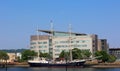 The S.V. Tenacious is currently docked in Cardiff Bay.