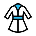 Cardigan, coat fill vector icon which can easily modify or edit