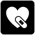 Cardilogy Icon for hospitals or medical industry.