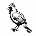 Bold And Detailed Cardinal Bird Vector Illustration